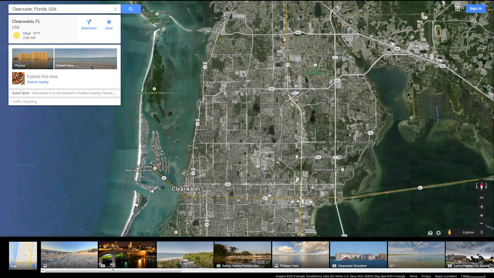 Clearwater, Florida Map throughout Google Map Of Clearwater Florida