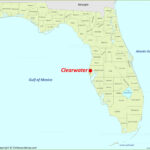 Clearwater Location On The Florida Map   Ontheworldmap Inside Map Of Florida Clearwater Area