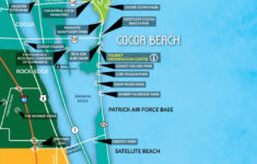 Cocoa Beach Chamber Of Commerce 2019 Cocoa Beach Visitors Guide throughout Map of Cocoa Beach Florida Area