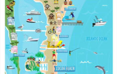 Cocoa Beach, Fl with regard to Map of Florida with Cocoa Beach