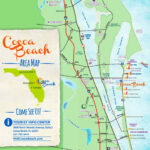 Cocoa Beach Tourist Map   Ontheworldmap Pertaining To Map Of Cocoa Beach Florida Area
