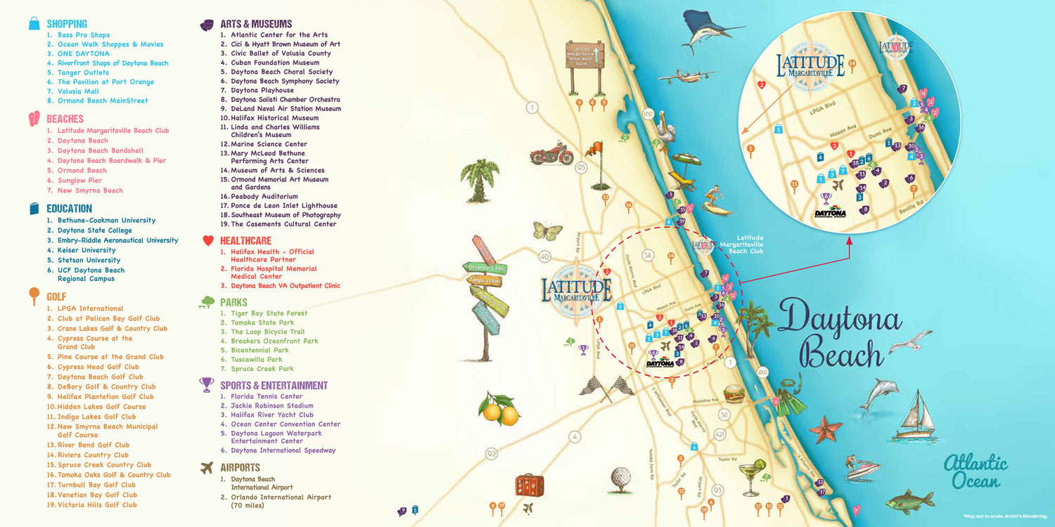 Community Plan | Latitude Margaritaville Daytona Beach within Map Of Hotels In Daytona Beach Florida