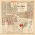 Comprehensive Map Of Coral Gables George E. Merrick America'S Intended For Map Of Coral Gables Florida