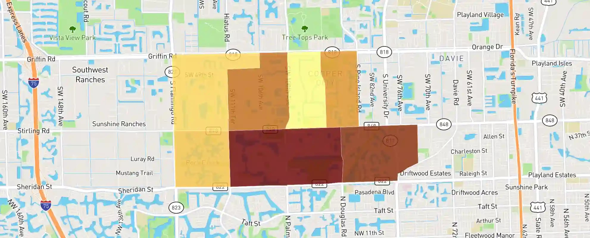 Cooper City, Fl Real Estate Market Data - Neighborhoodscout with Map of Cooper City Florida