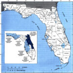 Counties And Water Management Districts In Florida, 1995 Inside Map Of Florida Water Management Districts