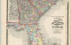 County Map Of North Carolina, South Carolina, Georgia, And Florida regarding Map Of North Florida And South Georgia