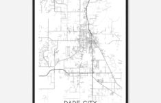 Dade City Florida Map Poster, Modern Home Decor Wall Art Print - Custom  Maps &amp; Posters pertaining to Map Of Florida Dade City