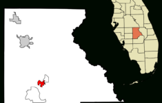 Datei:highlands County Florida Incorporated And Unincorporated in Map Of Florida Lake Placid