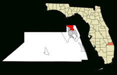 Datei:martin County Florida Incorporated And Unincorporated Areas with Map of Florida Jensen Beach