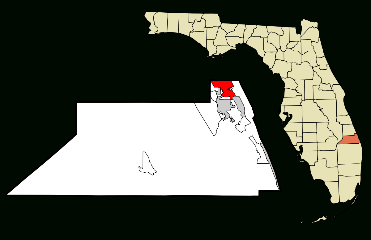 Datei:martin County Florida Incorporated And Unincorporated Areas with Map of Florida Jensen Beach