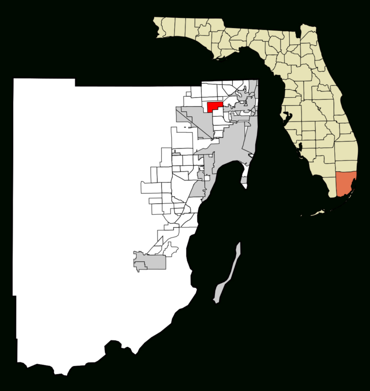 Map of Opa-Locka Florida