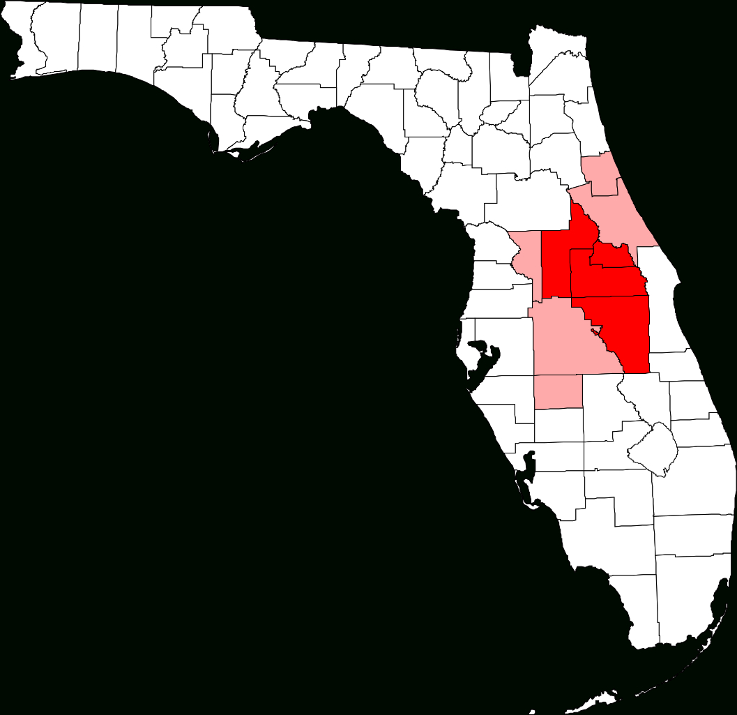 Datei:orlando-Kissimmee Florida Metropolitan Statistical Area.svg in Kissimmee on Map of Florida