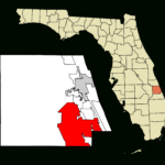 Datei:st. Lucie County Florida Incorporated And Unincorporated Throughout Map Of Florida Port St Lucie