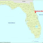 Daytona Beach Location On The Florida Map   Ontheworldmap With Daytona Beach On Map Of Florida