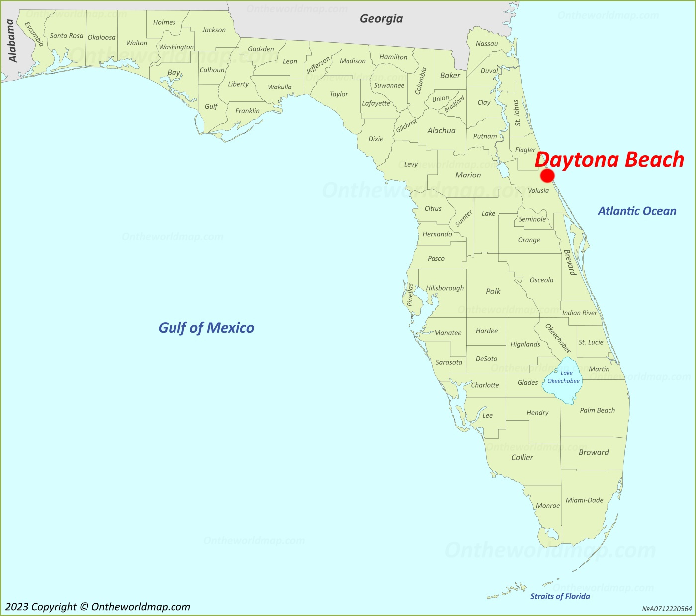Daytona Beach Location On The Florida Map - Ontheworldmap with Daytona Beach On Map Of Florida