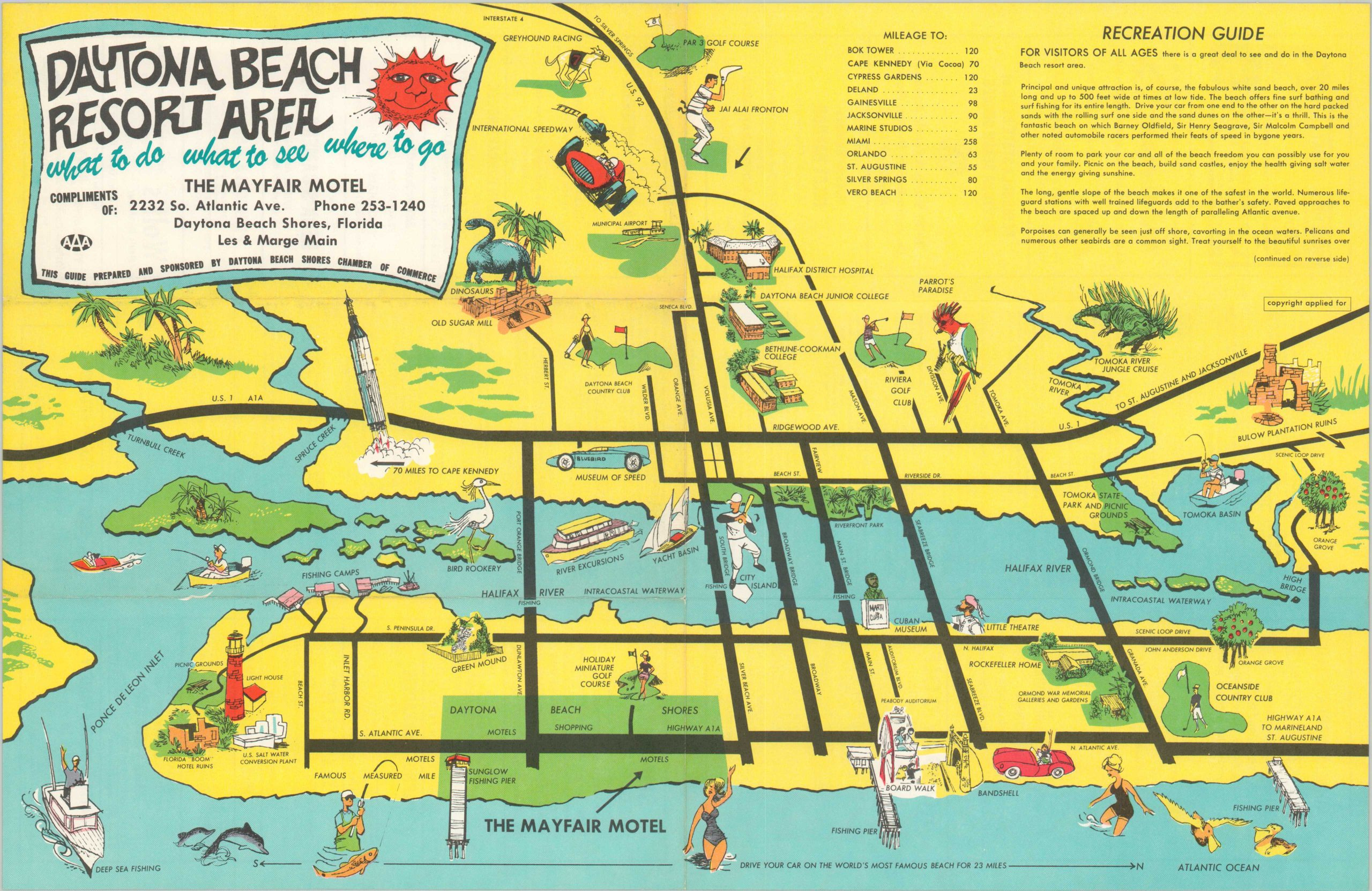 Daytona Beach Resort Area with regard to Map Of Hotels In Daytona Beach Florida