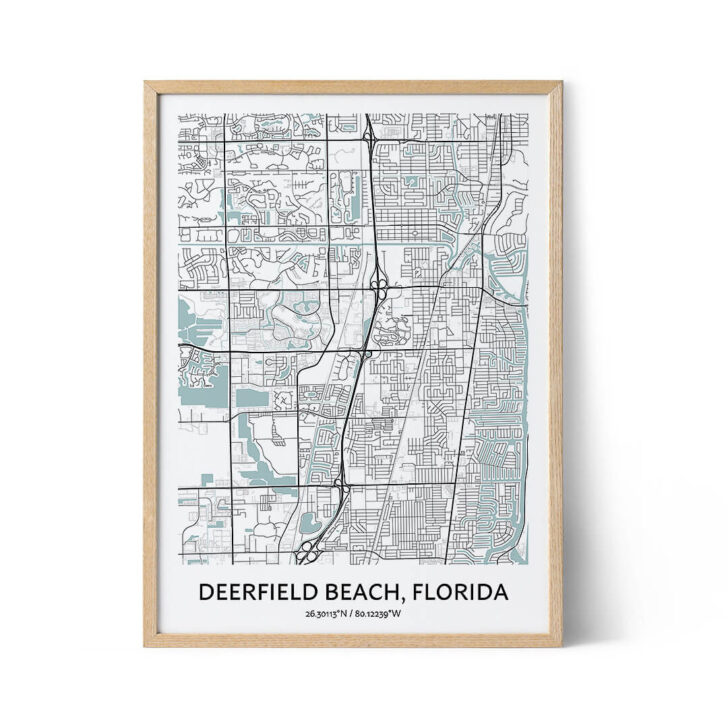 Map of Florida Deerfield Beach
