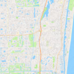 Delray Beach   Modern Atlas Vector Map | Boundless Maps In Street Map Of Delray Beach Florida