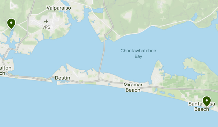 Show Map of Destin Florida