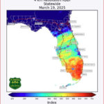 Drought In Southwest Florida Expected To Strengthen In Short Term Within Map Of Brush Fires In Florida