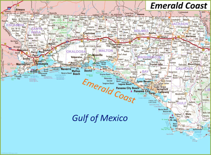 Tourist Map of Destin Florida
