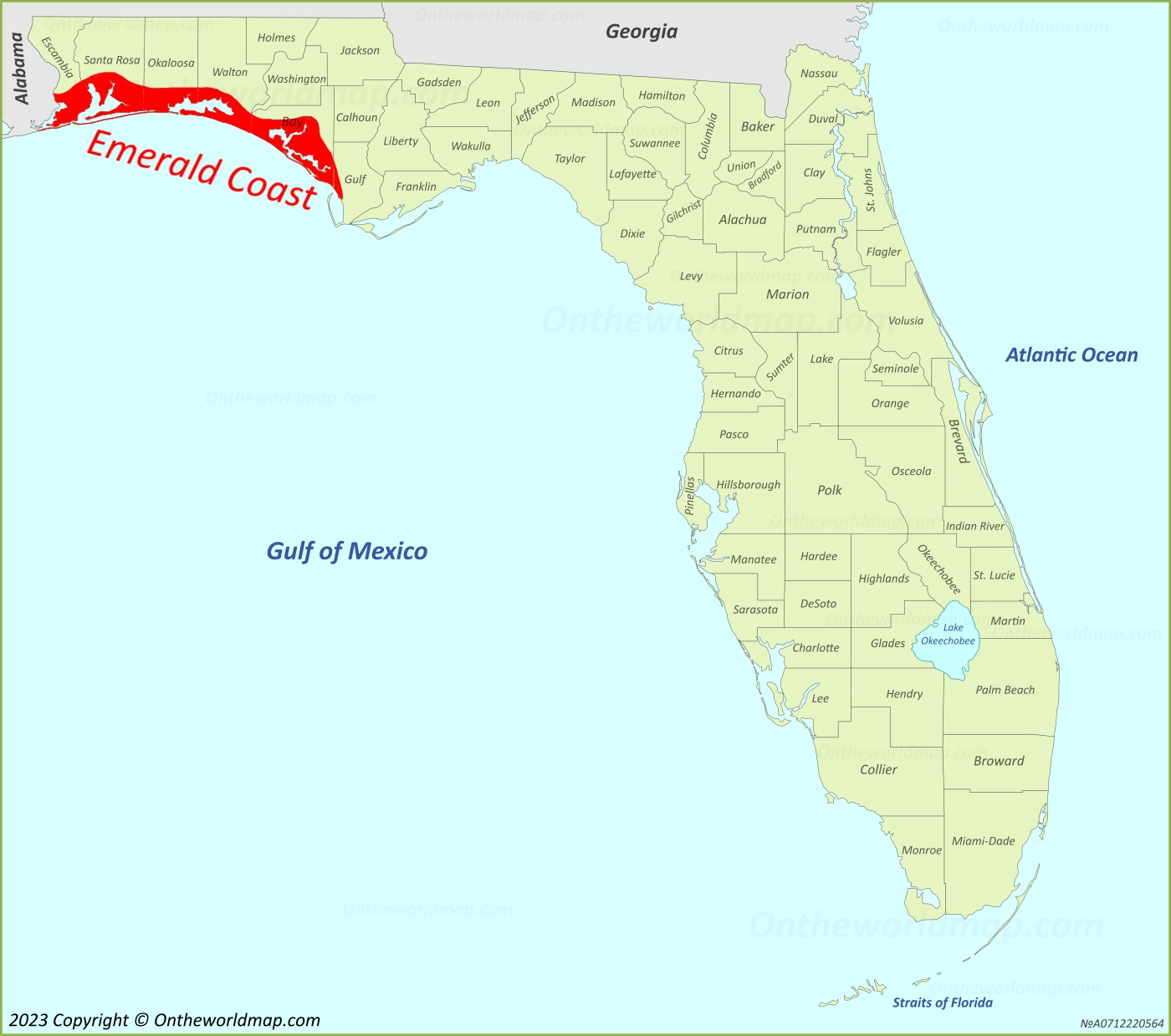Emerald Coast Map | Florida, U.s. | Detailed Maps Of Emerald Coast inside Map of Emerald Coast Florida
