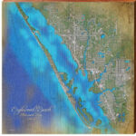 Englewood Beach & Manasota Key, Florida Map Holzschild | Wand Throughout Map Of Manasota Key Florida