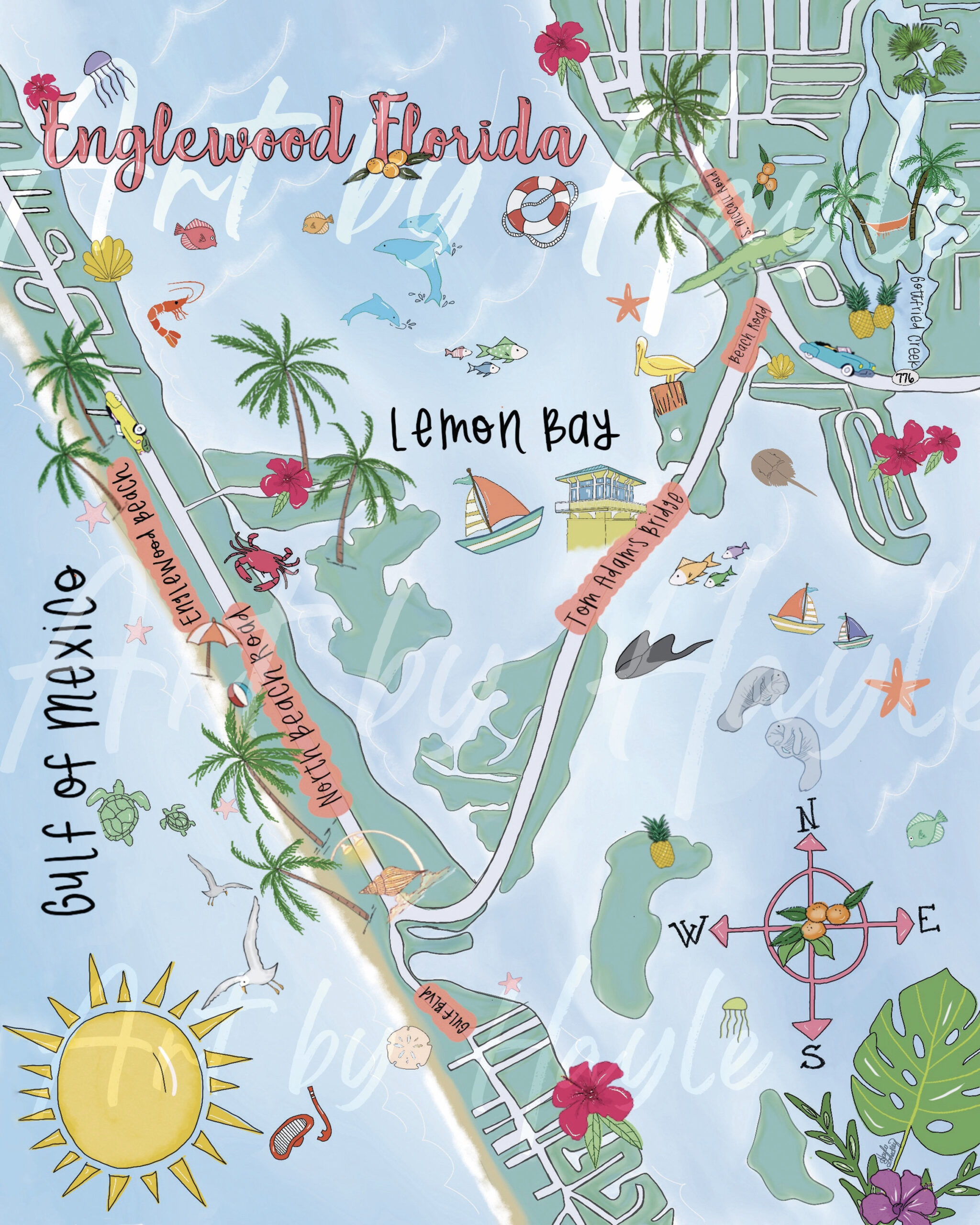 Englewood Florida Map inside Map Of Englewood Beach Florida