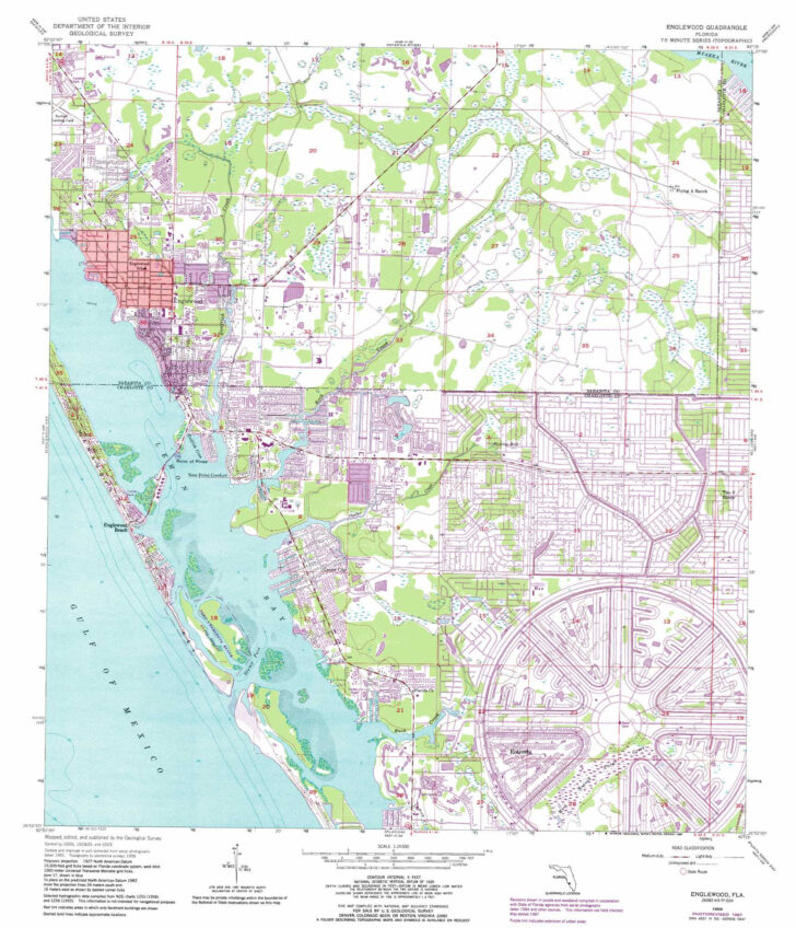 Elevation Map of Charlotte County Florida