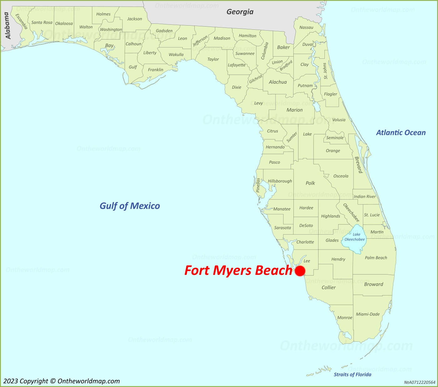 Estero Island Map | Florida, U.s. | Detailed Maps Of Estero Island throughout Map of Florida Fort Myers Beach