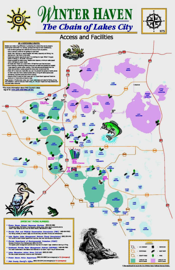 Chain of Lakes Florida Map