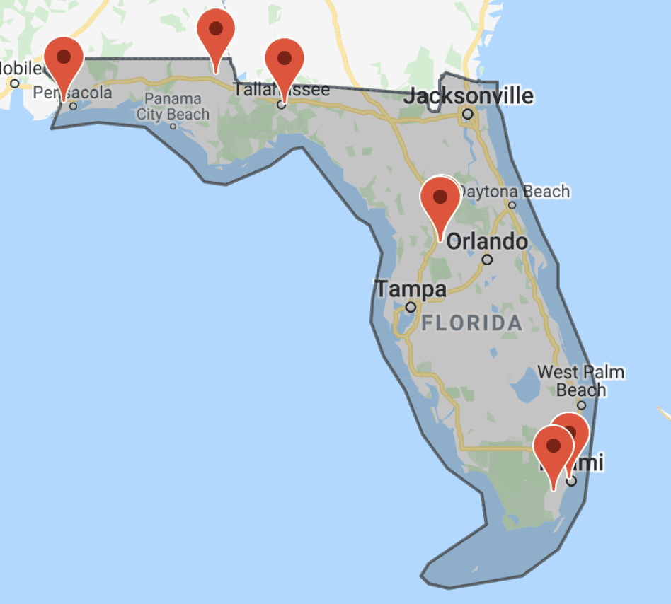 Federal Prisons In Florida | Florida Federal Prisons in Map of Prisons in Florida
