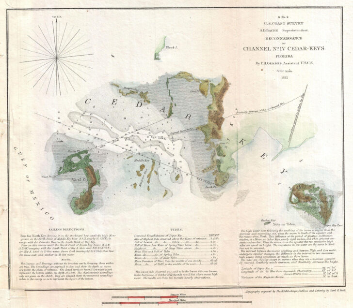 Map of Cedar Key Florida