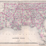 File:1868 Walling Map Of Texas, Florida And The Southern States With Regard To Map Of Texas And Florida