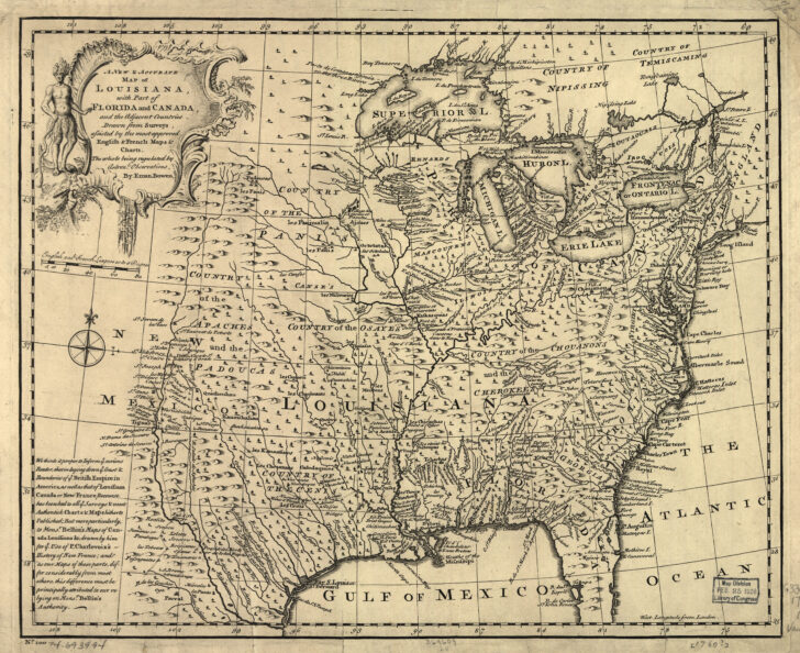 Map of Louisiana to Florida