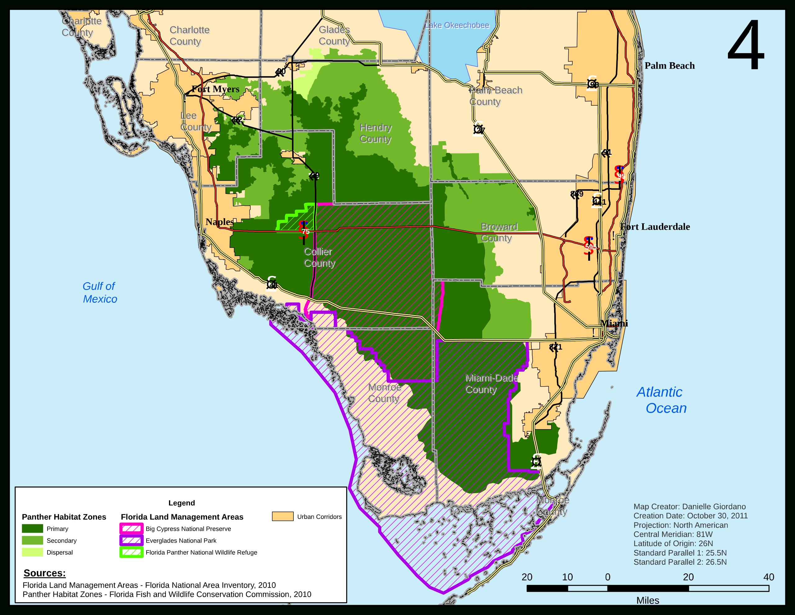 fileflorida panther habitat svg wikimedia commons with regard to map of florida panther habitat File:florida Panther Habitat.svg - Wikimedia Commons with regard to Map Of Florida Panther Habitat