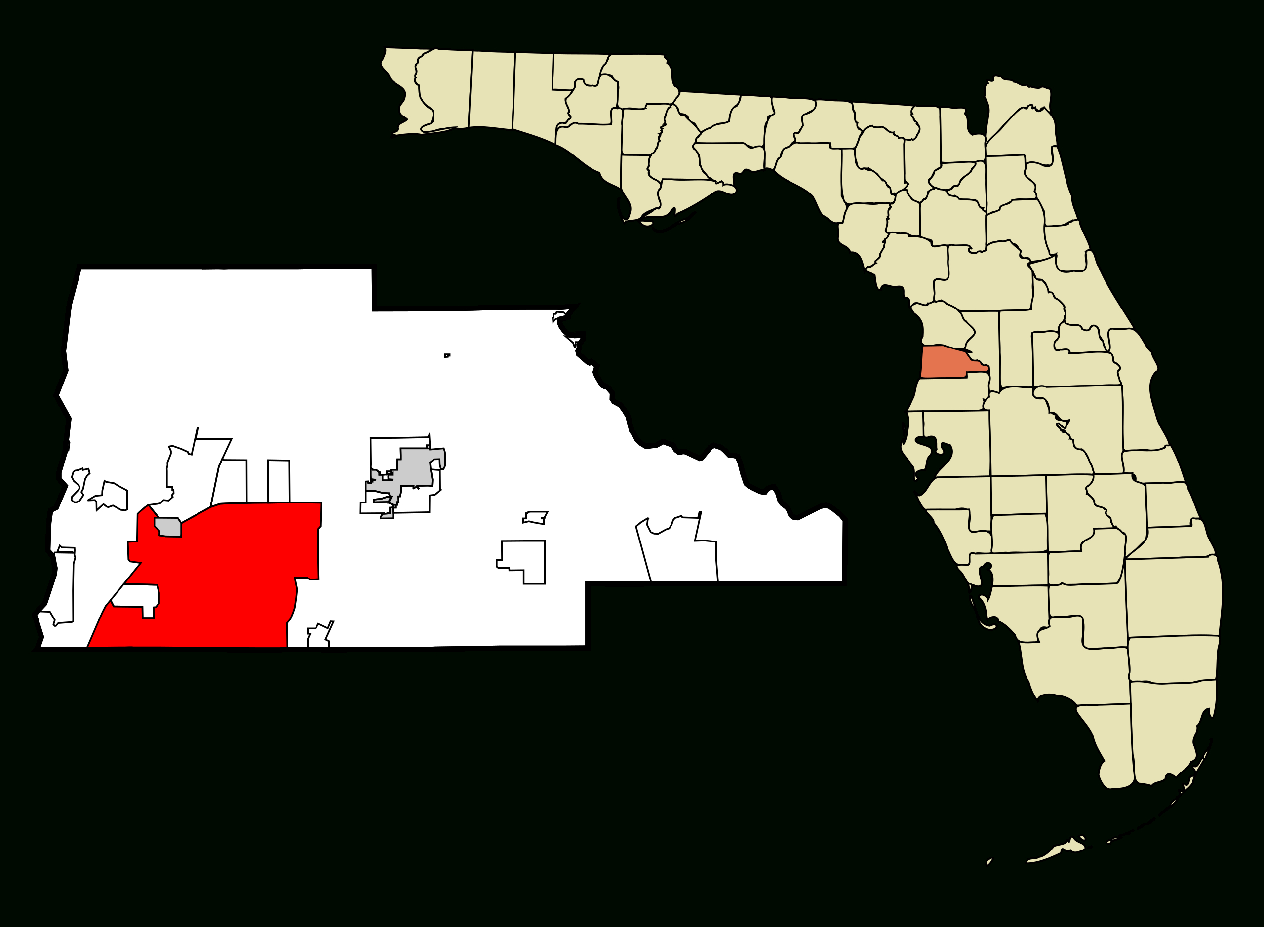 File:hernando County Florida Incorporated And Unincorporated Areas throughout Map Of Florida Spring Hill