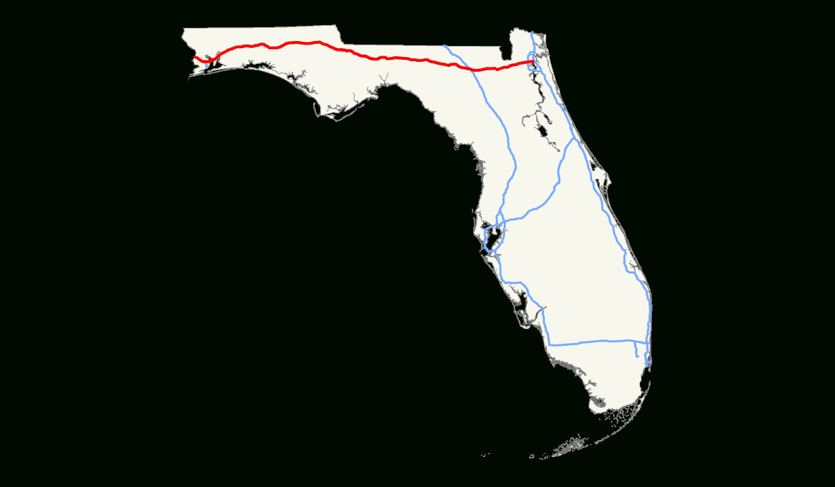 File:i-10 (Fl) Map.svg - Wikimedia Commons for Map Of I 10 In Florida