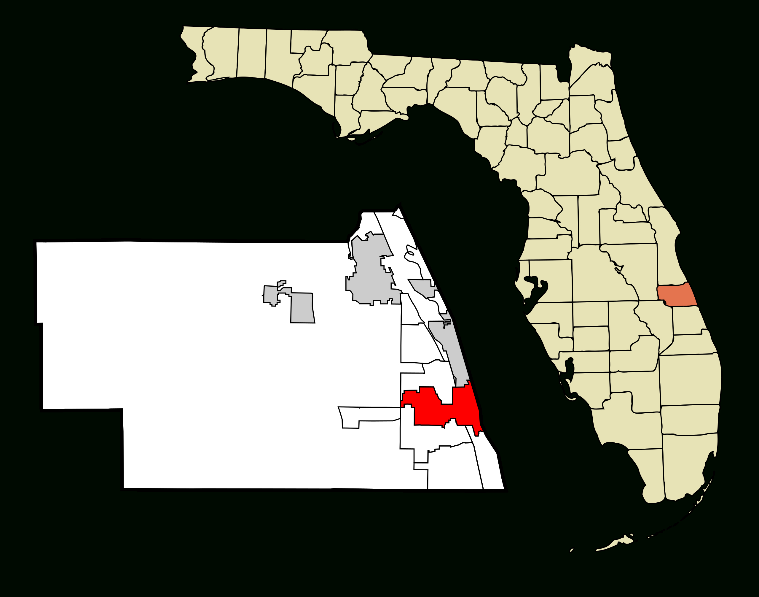 File:indian River County Florida Incorporated And Unincorporated throughout Vero Beach On Map Of Florida