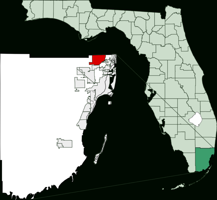 Map of Miami Gardens Florida