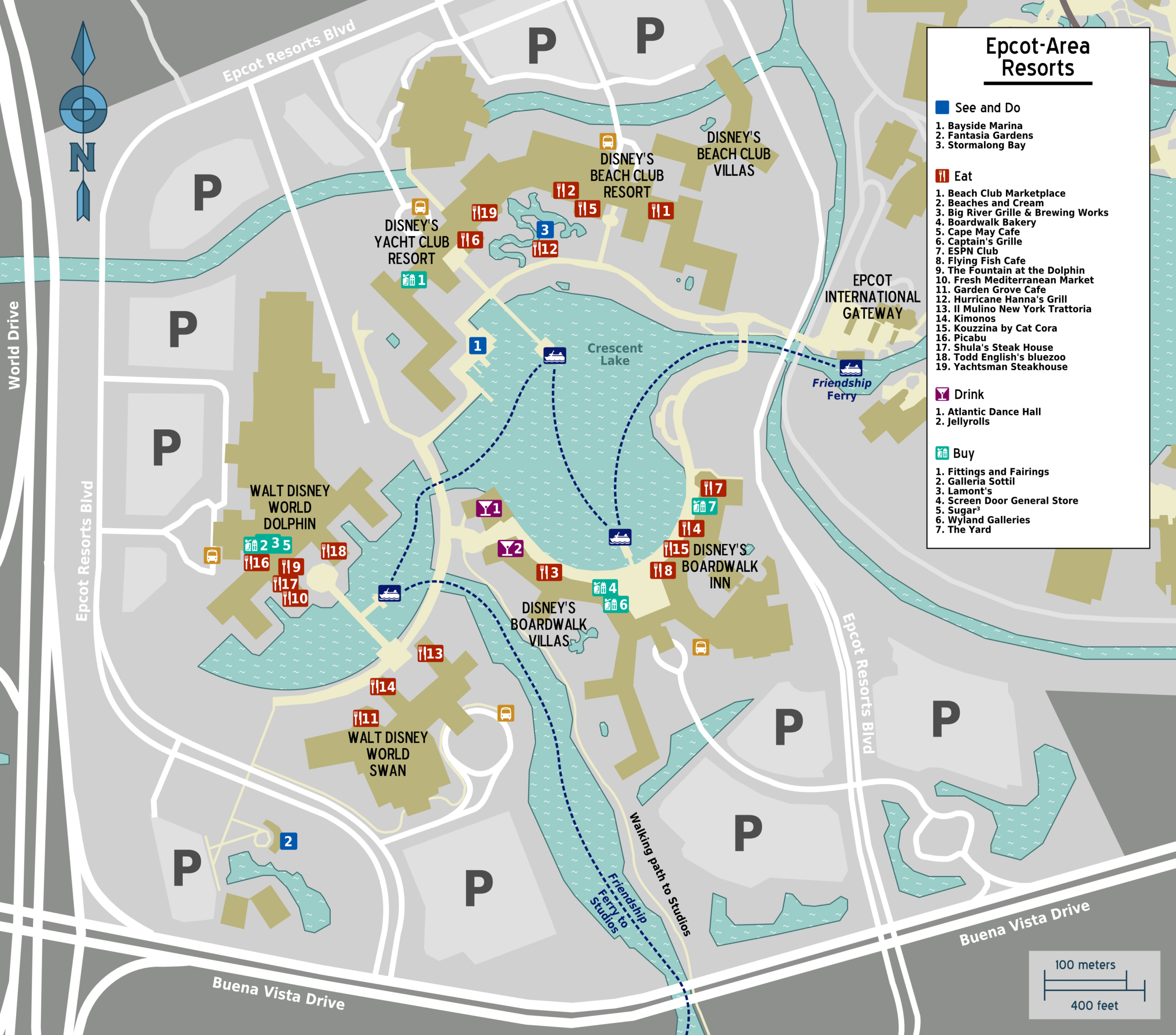 File:map - Walt Disney World - Epcot - Resorts - Wikimedia Commons for Map Of Disney Hotels Florida