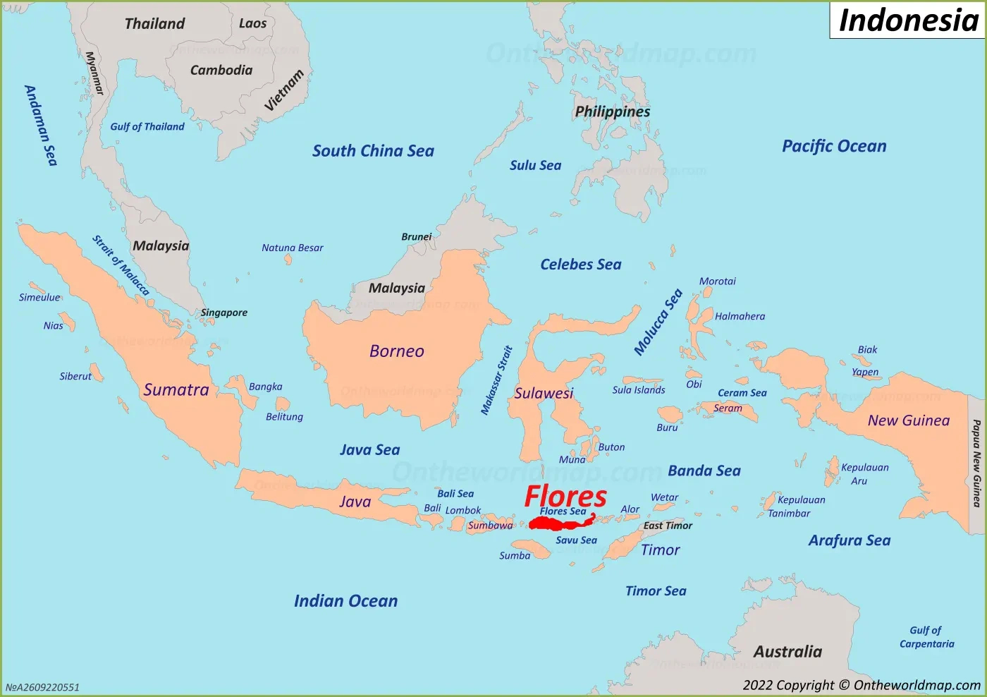 Flores Island Travel Guide: Exploration From The West To The East in Map of Flores Island Indonesia