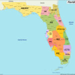 Florida Area Codes Map   Ontheworldmap Throughout Area Code Map Of Florida