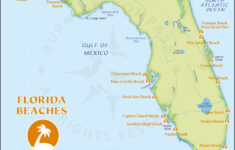 Florida Beach Map, Florida Beaches Map, Map Of Florida Beaches with Map Of Florida Beaches In The Gulf