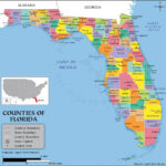 Florida County Map, Florida Counties, Counties In Florida With Regard To Map Of Monroe County Florida