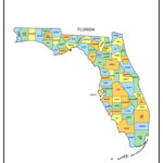 Florida County Map [Map Of Fl Counties And Cities] In Map Of County Lines In Florida