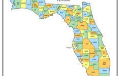 Florida County Map [Map Of Fl Counties And Cities] in Map of the Florida Counties