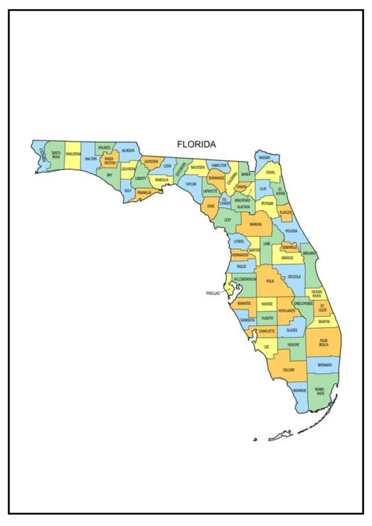 Map of All Florida Counties
