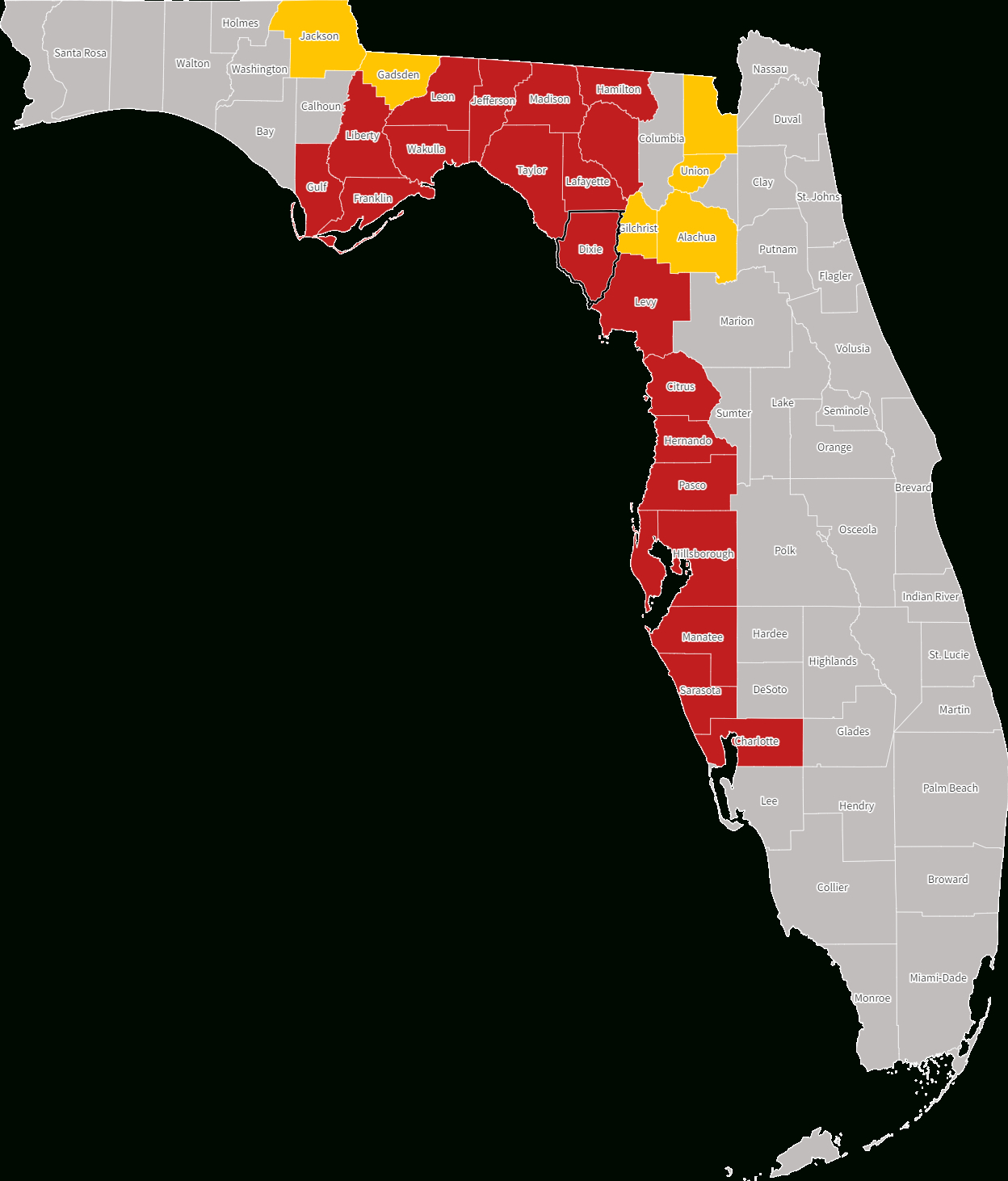 Florida Evacuation Map Update Amid Hurricane Helene - Newsweek in Map Of Evacuation Zones In Florida
