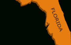 Florida - Free Vector Clipart Images On Creazilla for Map Of Florida Clip Art